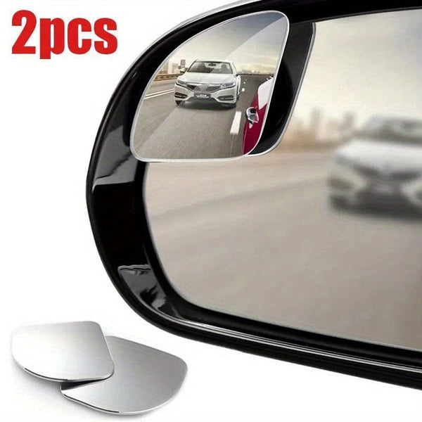 Planet Gates 2pcs 2pcs Car Blind Spot Mirror Frameless Auxiliary Rearview Mirror Universal Wide Angle Adjustable Small Mirrors