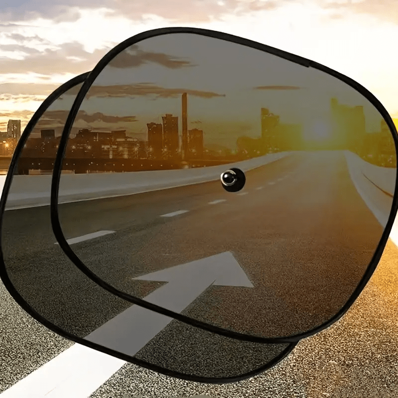 Planet Gates 2pcs 2pcs Car Sun Shade UV Protection Suction Cup Sunshade Heat Insulation Inner Curtain Screen Block Automobile Exterior Accessories