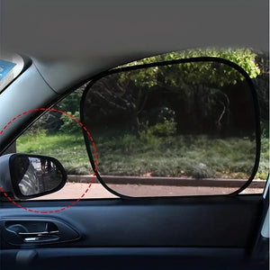 Planet Gates 2pcs 2pcs Car Sun Shade UV Protection Suction Cup Sunshade Heat Insulation Inner Curtain Screen Block Automobile Exterior Accessories