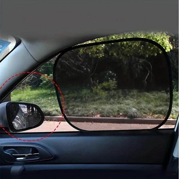Planet Gates 2pcs 2pcs Car Sun Shade UV Protection Suction Cup Sunshade Heat Insulation Inner Curtain Screen Block Automobile Exterior Accessories