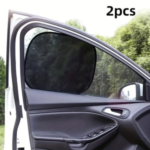 Planet Gates 2pcs 2pcs Car Sun Shade UV Protection Suction Cup Sunshade Heat Insulation Inner Curtain Screen Block Automobile Exterior Accessories
