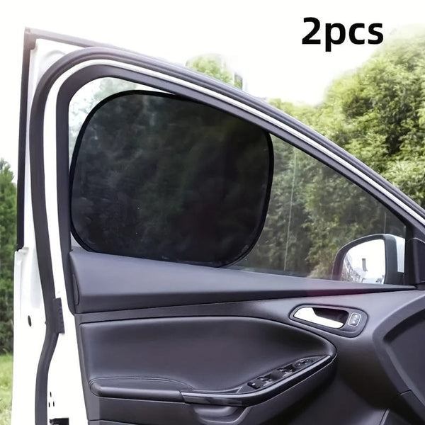 Planet Gates 2pcs 2pcs Car Sun Shade UV Protection Suction Cup Sunshade Heat Insulation Inner Curtain Screen Block Automobile Exterior Accessories