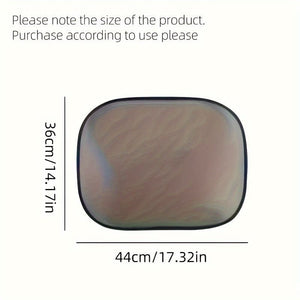 Planet Gates 2pcs 2pcs Car Sun Shade UV Protection Suction Cup Sunshade Heat Insulation Inner Curtain Screen Block Automobile Exterior Accessories