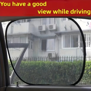 Planet Gates 2pcs 2pcs Car Sun Shade UV Protection Suction Cup Sunshade Heat Insulation Inner Curtain Screen Block Automobile Exterior Accessories