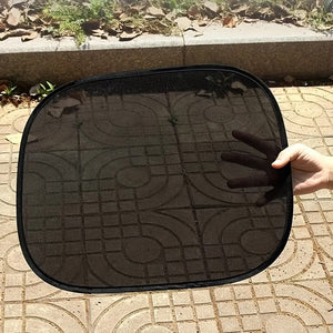 Planet Gates 2pcs 2pcs Car Sun Shade UV Protection Suction Cup Sunshade Heat Insulation Inner Curtain Screen Block Automobile Exterior Accessories
