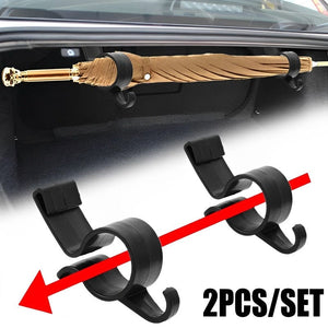 Planet Gates 2pcs 2pcs Car Umbrella Holder Car Trunk Hook Umbrella Mount Plant Towel Hook Auto Accessories, Universal Internal Storage Organizer Holders