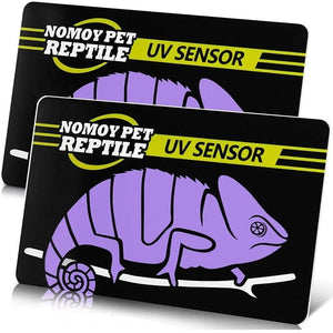 Planet Gates 2pcs 2pcs Fluorescent Color Changing Card Reptile Lighting UVA UVB Tester Test Card for Rapid Detection of UVB Amphibian Lamp