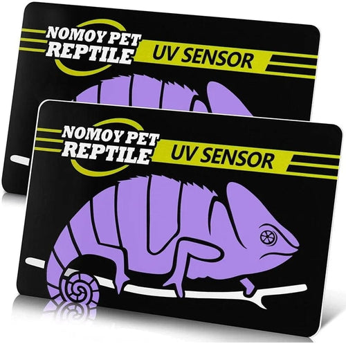 Planet Gates 2pcs 2pcs Fluorescent Color Changing Card Reptile Lighting UVA UVB Tester Test Card for Rapid Detection of UVB Amphibian Lamp