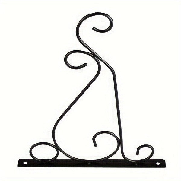 Planet Gates 2pcs 2pcs, Hanging Plant Brackets, 2 10-inch (about 25.4 Cm) Iron Wall-mounted Plant Hooks, Metal Wall-mounted Brackets, Suitable For Indoor And Outdoor Seeders, Bird Feeders, Lantern Wind Chimes With Screws