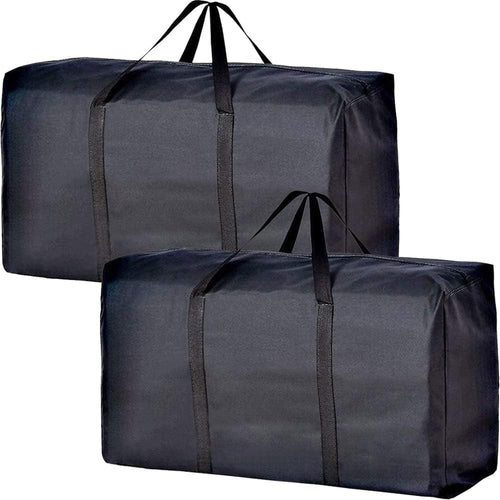 Planet Gates 2pcs 2pcs Large Capacity Moving Bag, With Strong Zippers & Carrying Handles, Storage Tote Bag For Clothes, Moving Supplies, Space Saving Storage Bag Organizer, Suitable For Moving, Traveling, Packaging