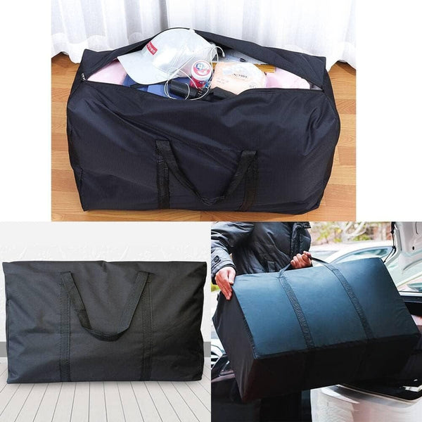 Planet Gates 2pcs 2pcs Large Capacity Moving Bag, With Strong Zippers & Carrying Handles, Storage Tote Bag For Clothes, Moving Supplies, Space Saving Storage Bag Organizer, Suitable For Moving, Traveling, Packaging