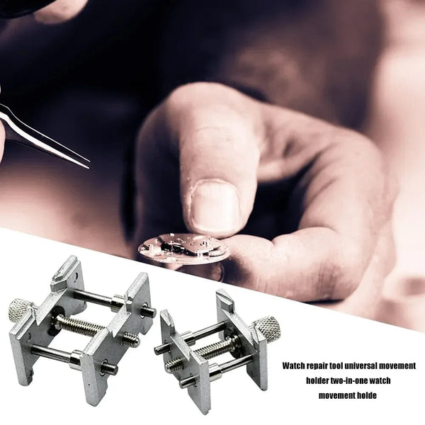 Planet Gates 2PCS 2pcs Multifunctional Universal Watch Movement Holder Fixed Base 2in1 Watches Case Clamp Repair Tools for Watchmaker dropshipping