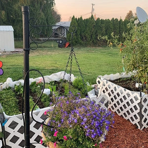 Planet Gates 2pcs 2pcs Outdoor Hanging Plant Stand, Wall Iron Hook, Outdoor Flower Pot Hook Decoration, Wall Mounted Hooks Wall Planter Hanger, Rustic Iron Wall Hooks, Bird Feeder Hanger, Flowerpot Hanger With Screws