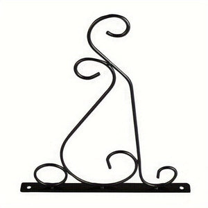 Planet Gates 2pcs 2pcs Outdoor Hanging Plant Stand, Wall Iron Hook, Outdoor Flower Pot Hook Decoration, Wall Mounted Hooks Wall Planter Hanger, Rustic Iron Wall Hooks, Bird Feeder Hanger, Flowerpot Hanger With Screws