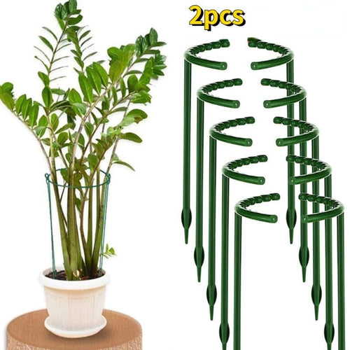 Planet Gates 2pcs 2pcs, Plastic Plant Support Pile Frame Greenhouse Arrangement Semicircle Fixed Rod Indoor Flower Plant Vine Climbing Bracket