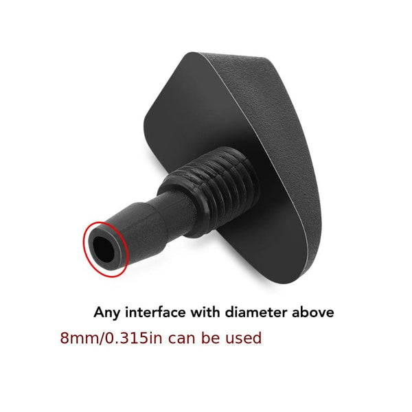 Planet Gates 2pcs 2pcs/set Car Universal Front Windshield Wiper Nozzle Jet Sprayer Kits Sprinkler Water Fan Spout Cover Washer Outlet Adjustment