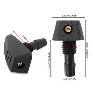 Planet Gates 2pcs 2pcs/set Car Universal Front Windshield Wiper Nozzle Jet Sprayer Kits Sprinkler Water Fan Spout Cover Washer Outlet Adjustment
