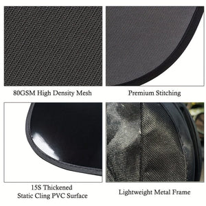 Planet Gates 2pcs 2pcs Universal Car Sunshade, Window Insulation, Sunshade, Front Side Window Mesh, Electrostatic Sticker, Front Sunshade For Vehicles