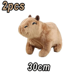 Planet Gates 2pcs 30cm 45cm Fully Filled Capybara Plush Animal With Turtle Tortoise Backpack Toys For Baby Appease Sleeping Pillow Christmas Nice Gift