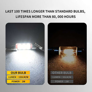 Planet Gates 2pcs 31MM LED bulbs 2 Super Bright Festoon LED Bulbs Without Error 1.25 "31mm Car Interior Map Dome Light License Plate Door Control Light Xenon White 12V