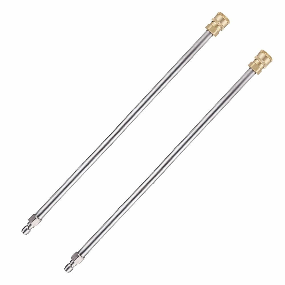 Planet Gates 2pcs 40.64cm 2pcs 16" Stainless Steel 1/4" Quick Connect Power Washer Lance, Pressure Washer Extension Wand