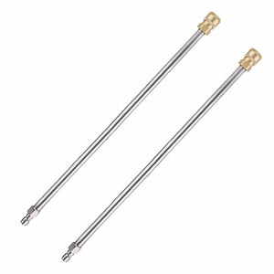 Planet Gates 2pcs 40.64cm 2pcs 16" Stainless Steel 1/4" Quick Connect Power Washer Lance, Pressure Washer Extension Wand