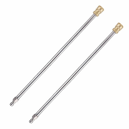 Planet Gates 2pcs 40.64cm 2pcs 16" Stainless Steel 1/4" Quick Connect Power Washer Lance, Pressure Washer Extension Wand