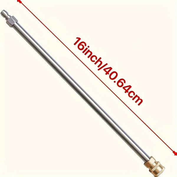 Planet Gates 2pcs 40.64cm 2pcs 16" Stainless Steel 1/4" Quick Connect Power Washer Lance, Pressure Washer Extension Wand