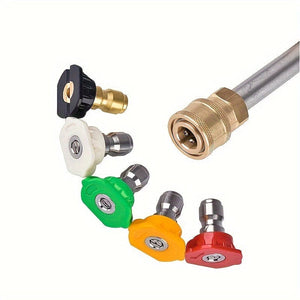 Planet Gates 2pcs 40.64cm 2pcs 16" Stainless Steel 1/4" Quick Connect Power Washer Lance, Pressure Washer Extension Wand