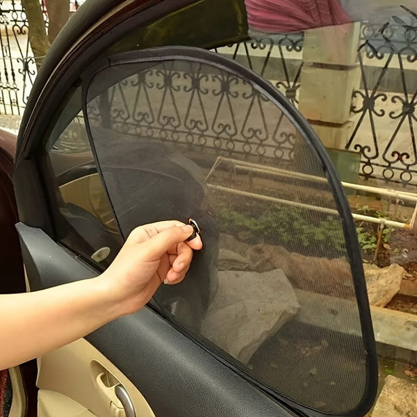 Planet Gates 2pcs 44*36cm Car Sun Visor Car Side Blocking Sunscreen Heat Insulation Light Absorption Curtain Summer Small Car Window Curtain Side Gear Plate Blackout Cloth