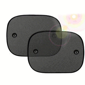 Planet Gates 2pcs 44*36cm Car Sun Visor Car Side Blocking Sunscreen Heat Insulation Light Absorption Curtain Summer Small Car Window Curtain Side Gear Plate Blackout Cloth