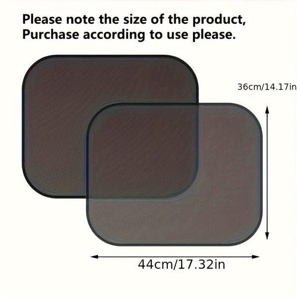 Planet Gates 2pcs 44*36cm Car Sun Visor Car Side Blocking Sunscreen Heat Insulation Light Absorption Curtain Summer Small Car Window Curtain Side Gear Plate Blackout Cloth