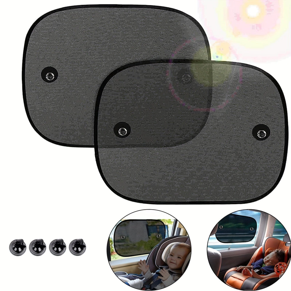 Planet Gates 2pcs 44*36cm Car Sun Visor Car Side Blocking Sunscreen Heat Insulation Light Absorption Curtain Summer Small Car Window Curtain Side Gear Plate Blackout Cloth