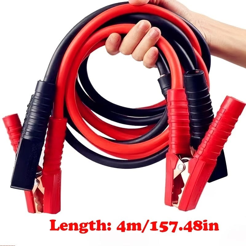 Planet Gates 2Pcs 4M/157.48in Battery Jumper Cable Car Battery Jumper Cable, Booster Cables Car Battery Jump Start Cables For Cars, Trucks, SUVs - 4M/13.12FT