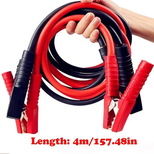 Planet Gates 2Pcs 4M/157.48in Battery Jumper Cable Car Battery Jumper Cable, Booster Cables Car Battery Jump Start Cables For Cars, Trucks, SUVs - 4M/13.12FT