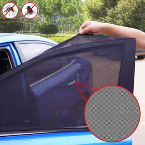 Planet Gates 2pcs/4pcs Car Window Sun Shade, Breathable Mesh Car Side Window Shade Sunshade UV Protection Bug Mosquito Net Universal Fit For Most Cars