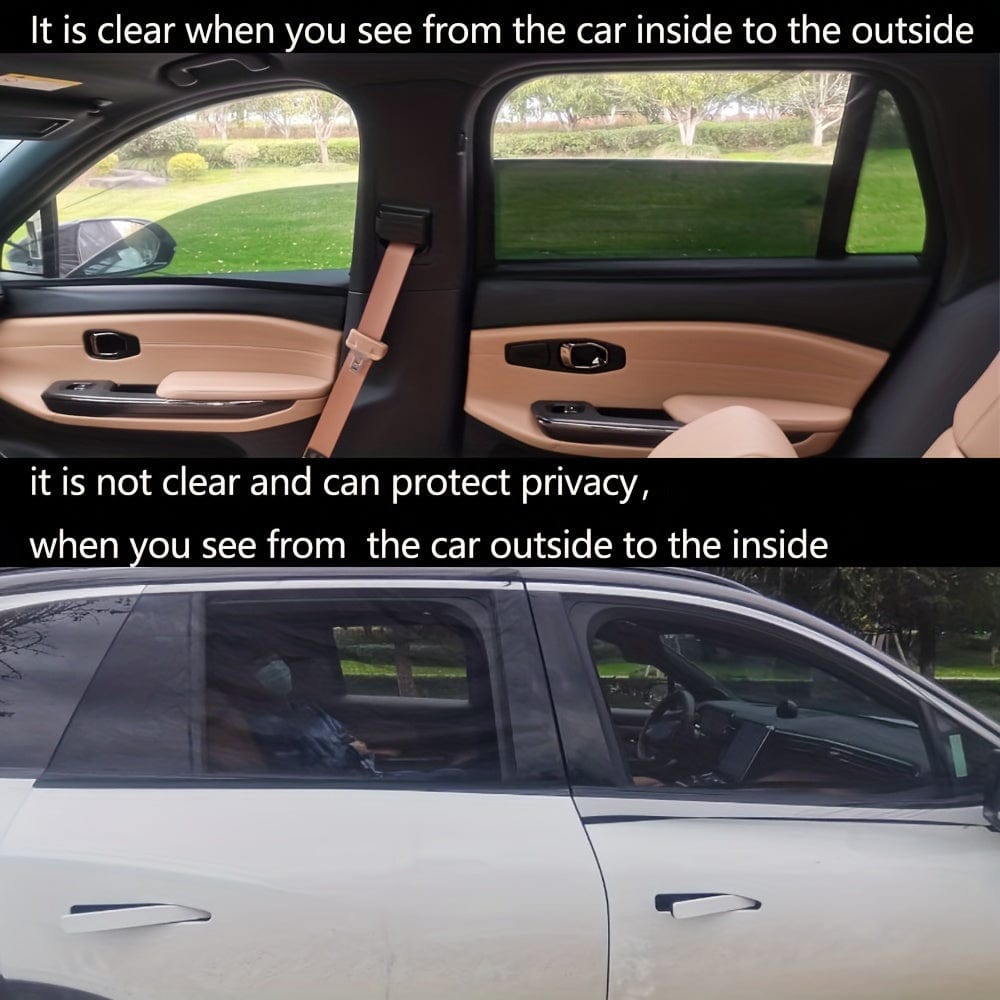 Planet Gates 2pcs/4pcs Car Window Sun Shade, Breathable Mesh Car Side Window Shade Sunshade UV Protection Bug Mosquito Net Universal Fit For Most Cars