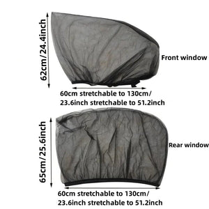 Planet Gates 2pcs/4pcs Sunscreen Ventilation Car Windows Mosquito Nets Car Screens Mosquito Screens Sun Blinds Sunshades/cloth UV Heat Protection Cool Cooling