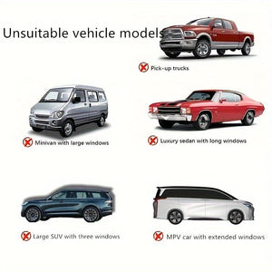 Planet Gates 2pcs/4pcs Sunscreen Ventilation Car Windows Mosquito Nets Car Screens Mosquito Screens Sun Blinds Sunshades/cloth UV Heat Protection Cool Cooling