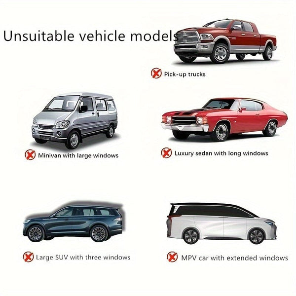 Planet Gates 2pcs/4pcs Sunscreen Ventilation Car Windows Mosquito Nets Car Screens Mosquito Screens Sun Blinds Sunshades/cloth UV Heat Protection Cool Cooling