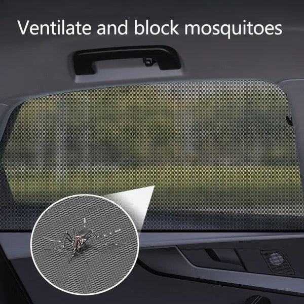 Planet Gates 2pcs/4pcs Sunscreen Ventilation Car Windows Mosquito Nets Car Screens Mosquito Screens Sun Blinds Sunshades/cloth UV Heat Protection Cool Cooling
