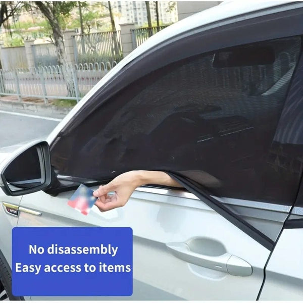 Planet Gates 2pcs/4pcs Sunscreen Ventilation Car Windows Mosquito Nets Car Screens Mosquito Screens Sun Blinds Sunshades/cloth UV Heat Protection Cool Cooling