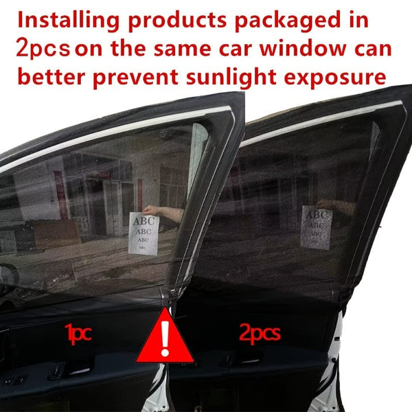 Planet Gates 2pcs/4pcs Sunscreen Ventilation Car Windows Mosquito Nets Car Screens Mosquito Screens Sun Blinds Sunshades/cloth UV Heat Protection Cool Cooling