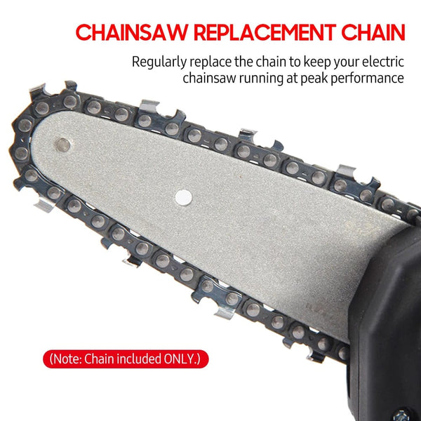 Planet Gates 2pcs 8inch chains / CHINA 8Inch Mini Chainsaw Chain Guide 1/4" Pitch .043" 45 Drive Links Semi Chisel Electric Chainsaw Chain for Garden Woodworking Tool