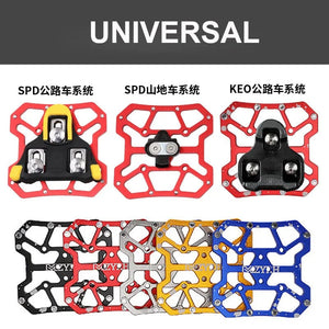 Planet Gates 2PCS Aluminum Alloy Bike Clipless Pedals Universal Compatible Bicycle Clipless Pedal Platform Adapters for SPD KEO Road MTB Bike