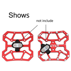 Planet Gates 2PCS Aluminum Alloy Bike Clipless Pedals Universal Compatible Bicycle Clipless Pedal Platform Adapters for SPD KEO Road MTB Bike