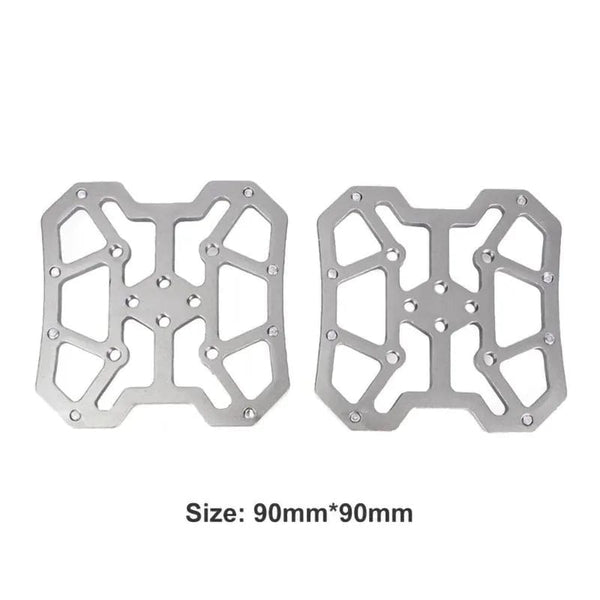Planet Gates 2PCS Aluminum Alloy Bike Clipless Pedals Universal Compatible Bicycle Clipless Pedal Platform Adapters for SPD KEO Road MTB Bike