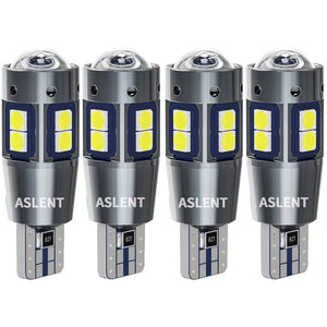 Planet Gates 2PCS / Amber Yellow 2/4PCS High Quality T10 W5W 168 192 Led Tail Light 3030 10smd 12V Auto Lamp CANBUS NO Error Car Marker Parking Bulb 6000K ASLENT