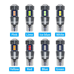 Planet Gates 2PCS / Amber Yellow 2/4PCS High Quality T10 W5W 168 192 Led Tail Light 3030 10smd 12V Auto Lamp CANBUS NO Error Car Marker Parking Bulb 6000K ASLENT