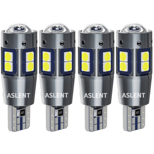 Planet Gates 2PCS / Amber Yellow 2/4PCS High Quality T10 W5W 168 192 Led Tail Light 3030 10smd 12V Auto Lamp CANBUS NO Error Car Marker Parking Bulb 6000K ASLENT